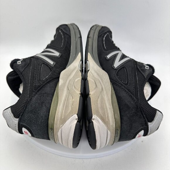 New Balance 990V4 Blue Navy Suede Women Running Sneaker Shoes W990BK4 Size 10.5 - Picture 8 of 12